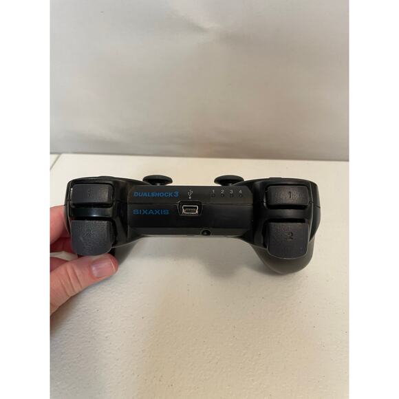 Sony PlayStation 3 PS3‎ Black Wireless Dual Shock Sixaxis Controller CECHZC2U - Picture 5 of 6